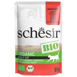Schesir Comida Húmeda para Gato Bio de Buey 16x85 gr