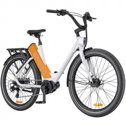 Engwe P275 St Bicicleta Eléctrica 19.2ah 250W Autonomía 260km 12" Blanco y Naranja