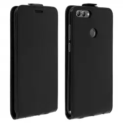 Avizar Funda Billetera Vertical Negra para Huawei P Smart