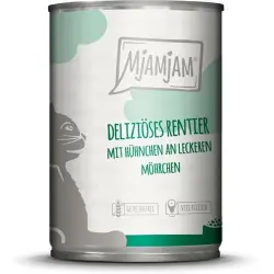 MjAMjAM comida húmeda para gatos 6 x 400 g - venado y pollo
