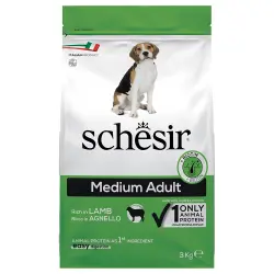 Schesir Pienso para Perros de Razas Medianas con Cordero 3 Kg