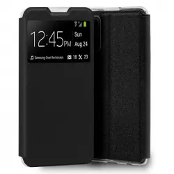Cool Funda Flip Cover Liso Negro para Xiaomi Redmi Note 10 5G/Pocophone M3 Pro 5G