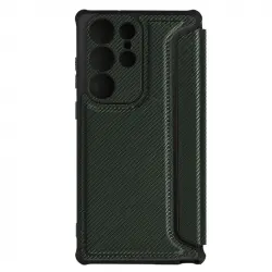 Funda Para Samsung S23 Ultra Tarjetero Esquinas Reeforzadas Verde Oscuro