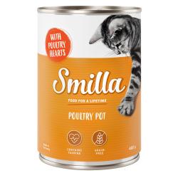Smilla Tierna ave 6 x 400 g - Ave con corazones de ave