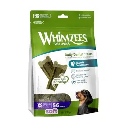 0.36 KG 0.36 KG Whimzees Snacks Dentales Soft Value Bags XS para perros