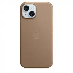 Apple Funda de Trenzado Fino con MagSafe Marrón Topo para iPhone 15