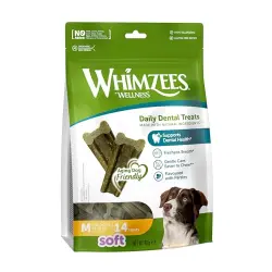 0.36 KG 0.36 KG Whimzees Snacks Dentales Soft Value Bags M para perros