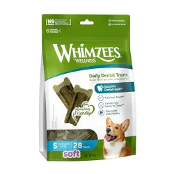 0.36 KG 0.36 KG Whimzees Snacks Dentales Soft Value Bags S para perros