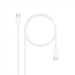 Nanocable 10.01.6002-CO Cable USB 2.0 Tipo-C 60W 480Mbps 2m Blanco
