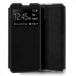 Cool Funda Flip Cover Liso Negro para Oppo A52 / A72