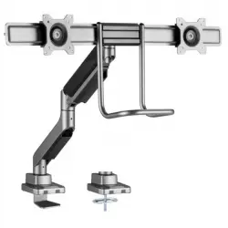 Equip 650161 Soporte de Mesa 2 Pantallas 17"-32" VESA 100x100mm 9KG Negro