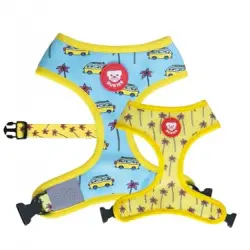 Dukier California Arnés Reversible Estampado Playero para perros