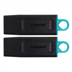 Kingsto DataTraveler Exodia 64GB USB 3.2 Pack 2 Unidades
