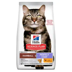 1.5 KG 1.5 KG Hill's Science Plan Adult Hairball & Perfect Coat Pollo pienso para gatos