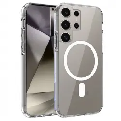 Cool Funda Magnética Transparente para Samsung Galaxy S24 Ultra