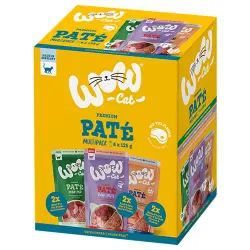0.75 KG 0.75 KG Wow Food Adult Paté sobre para gatos - Multipack 6