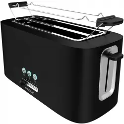 Cecotec Toast&Taste 16000 Extra Double Tostador 2 Rebanadas 1630W Negro