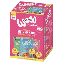 0.51 KG 0.51 KG Wow Food Filetes Sobre en Salsa para gatos - Multipack 6
