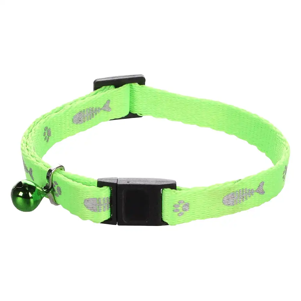 Collar Ziggi Flamingo para gatos - verde neón
