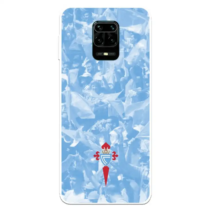 Funda Licencia Oficial RC Celta Escudo Fondo Hinchada para Xiaomi Redmi Note 9S