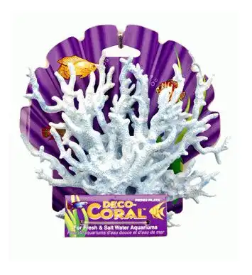 Penn Plax Coral Azul y Blanco para Decoración acuarios