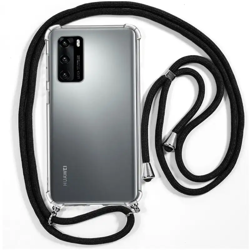 Cool Funda con Cordón Negro para Huawei P40