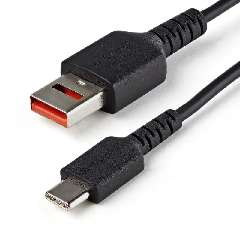 StarTech Cable de Carga Segura USB 2.0 a USB-C 1m Negro