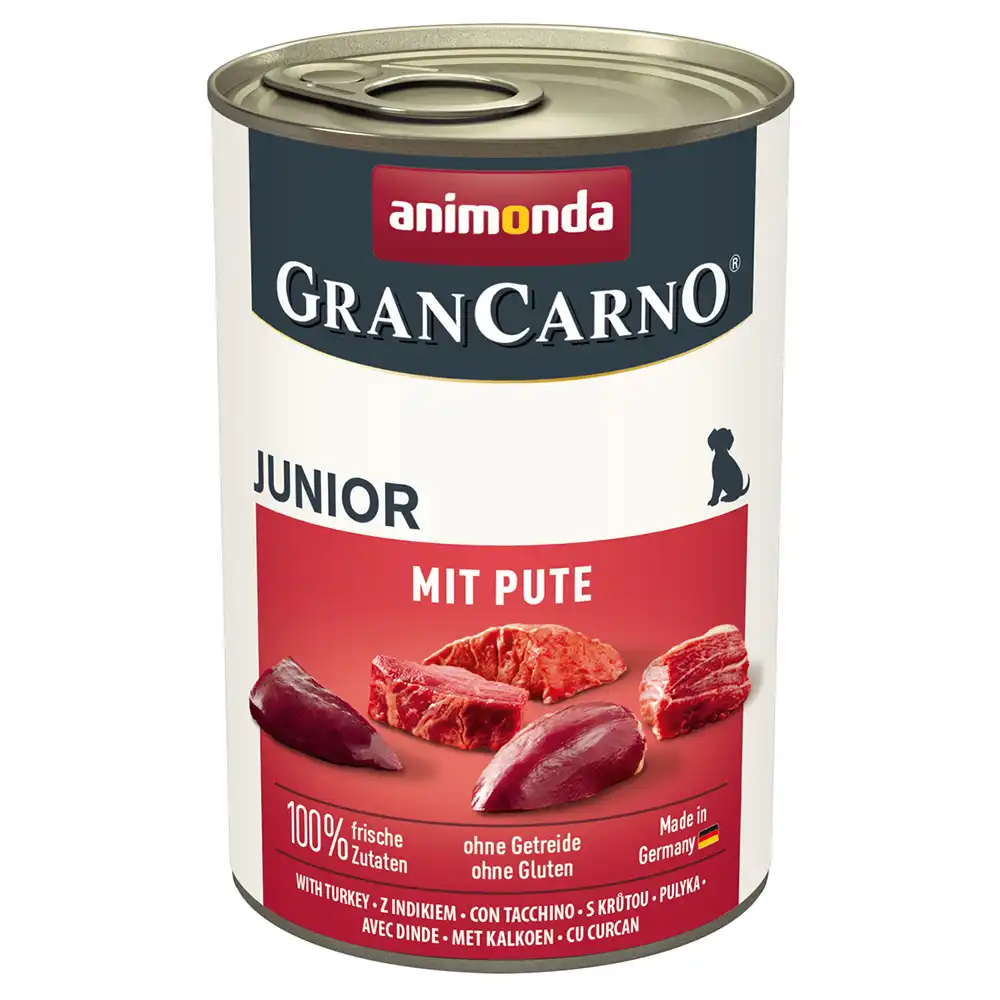 Animonda GranCarno Original Junior 6 x 400 g - Pavo