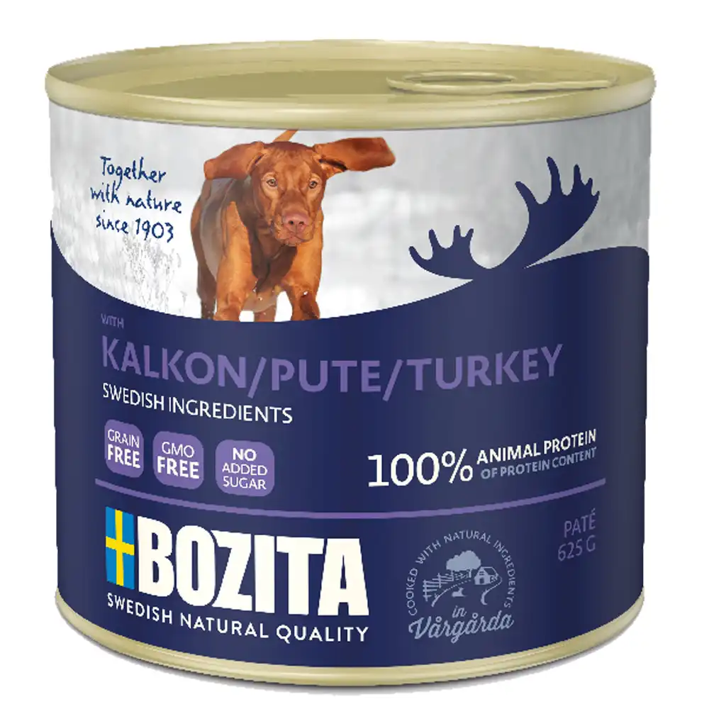 Bozita Paté lata 6 x 625 g - con pavo