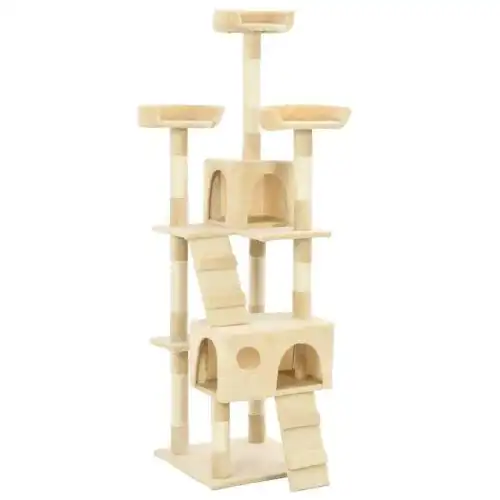 Rascador grande con postes color Beige