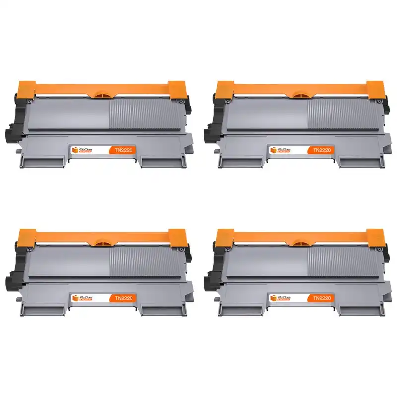 Pccom Essential Tóner Compatible Brother TN2220/TN2210/TN2010/TN450 Negro Pack 4