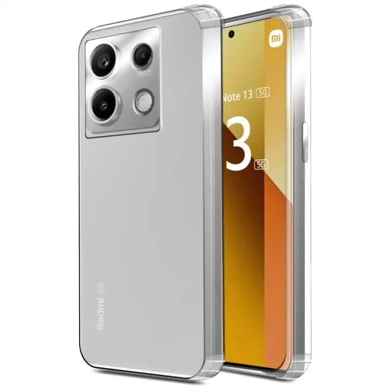 PcCom Essential Funda Antishock Transparente para Xiaomi Redmi Note 13 Pro