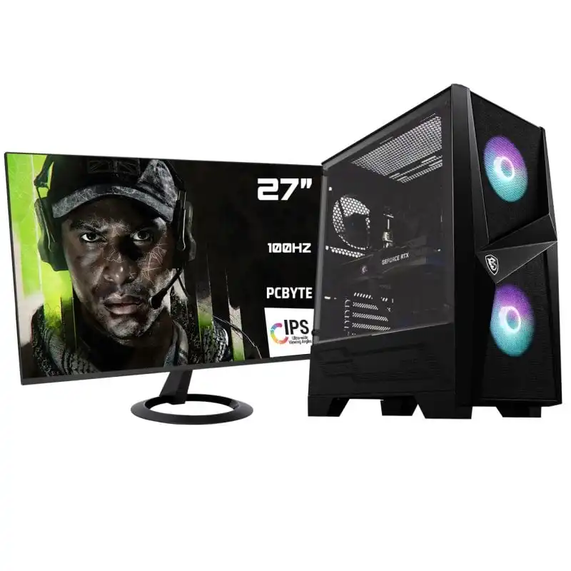 PCBYTE Returnal27 Pc Intel Core i7-12700F/64GB/2TB SSD/RTX 4060 + Monitor 27" FHD 100Hz