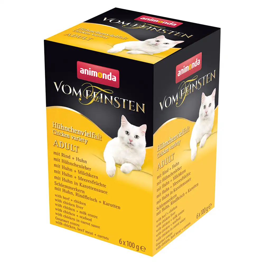 Animonda Vom Feinsten Adult Pack mixto 6 x 100 g - Variedad de pollo (6 variedades)