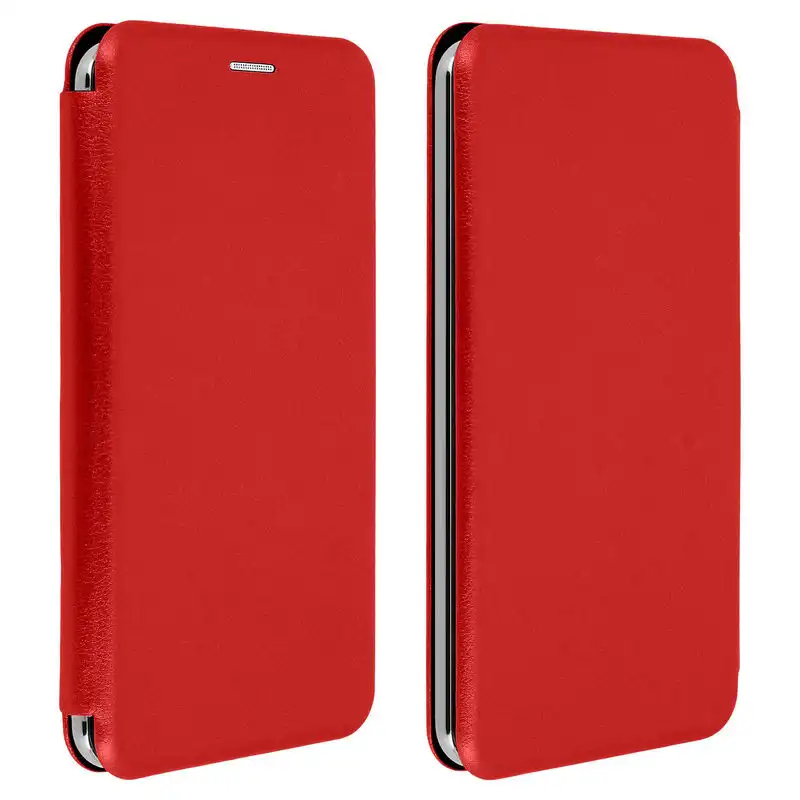 Avizar Funda Libro con Slide Roja para Smartphones de 4.8" a 5.3"