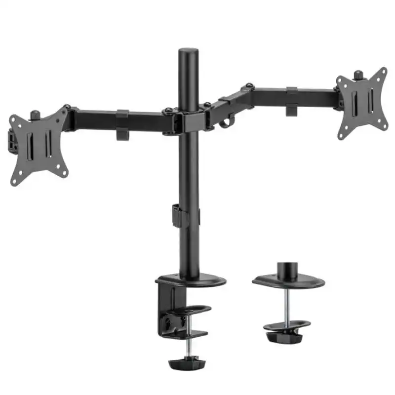 Aisens DT32TSR-149 Soporte Eco Giratorio/Inclinable para 2 Monitores/TV 17"-32" VESA 100x100 Máx 9Kg