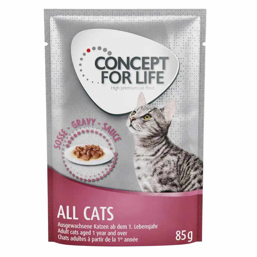 Concept for Life comida húmeda para gatos 24 x 85 g ¡con descuento! - All Cats en salsa