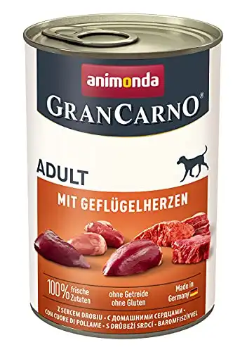 animonda GranCarno Original Adult 6 x 400 g - con corazones de ave