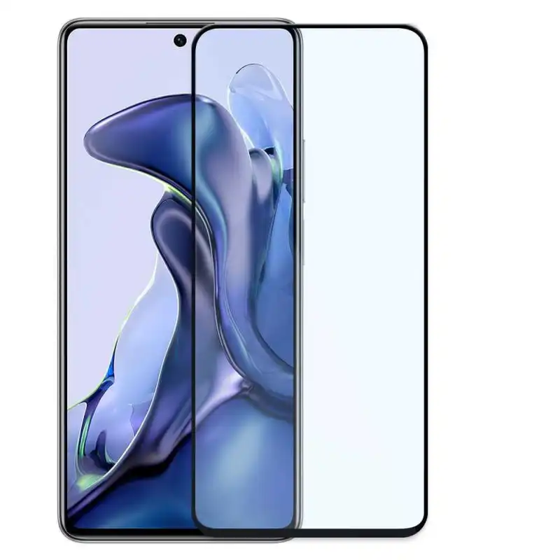 OcioDual Protector de Pantalla Cristal Templado 9D 9H con Borde Negro para Xiaomi Mi 11t/11t Pro
