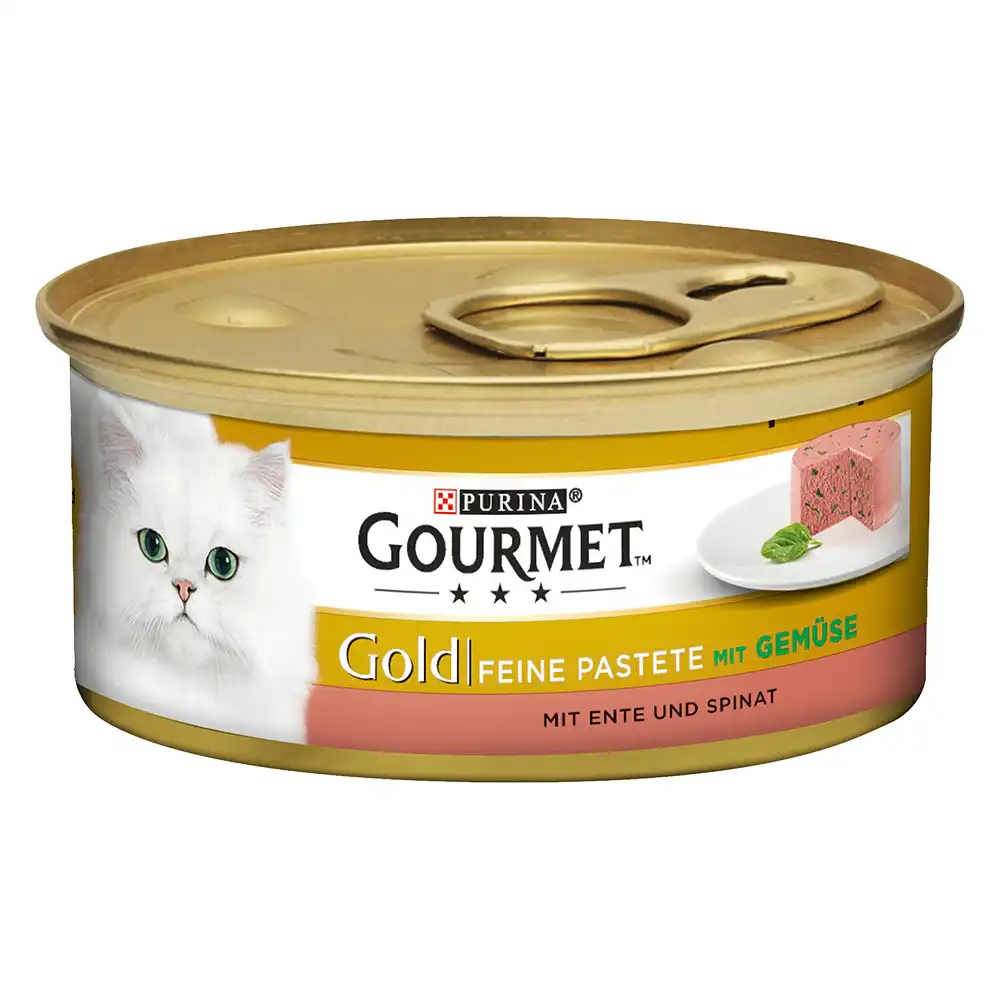 Gourmet Gold Mousse 12 x 85 g - Pato con espinacas