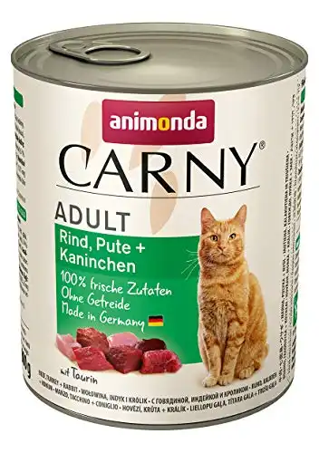 animonda Carny Adult 6 x 800 g - Vacuno, pavo y conejo