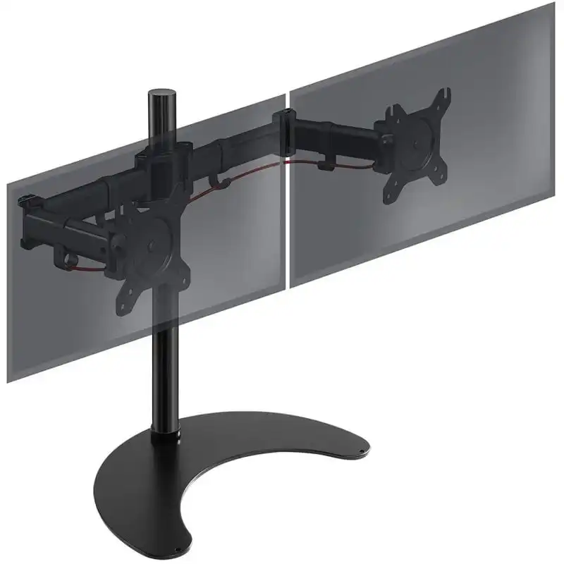 Duronic DM25D2 Soporte para 2 Monitores 13"/27" VESA 100x100 Máx 8Kg