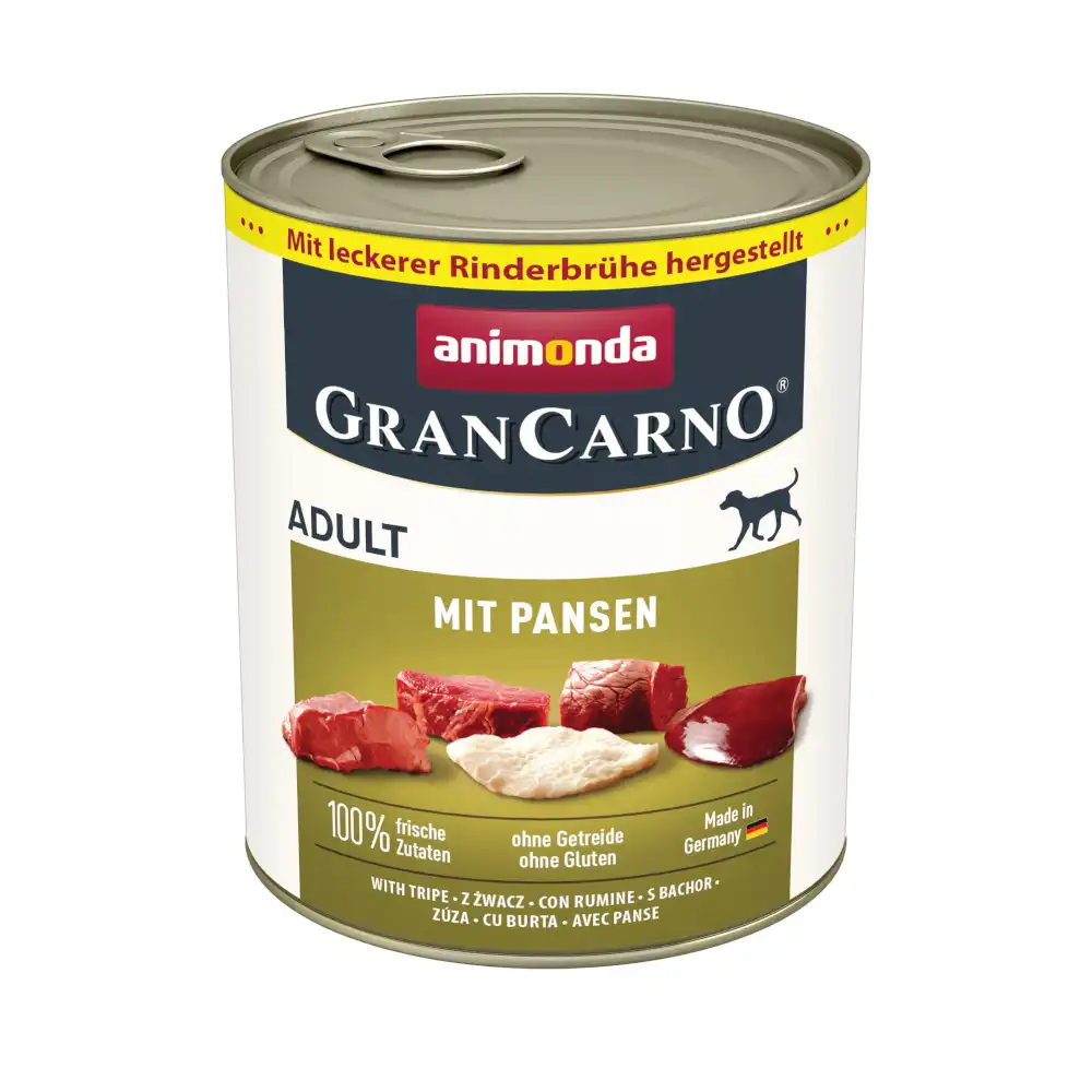 animonda GranCarno Original Adult 12 x 800 g - Pack Ahorro - con panza