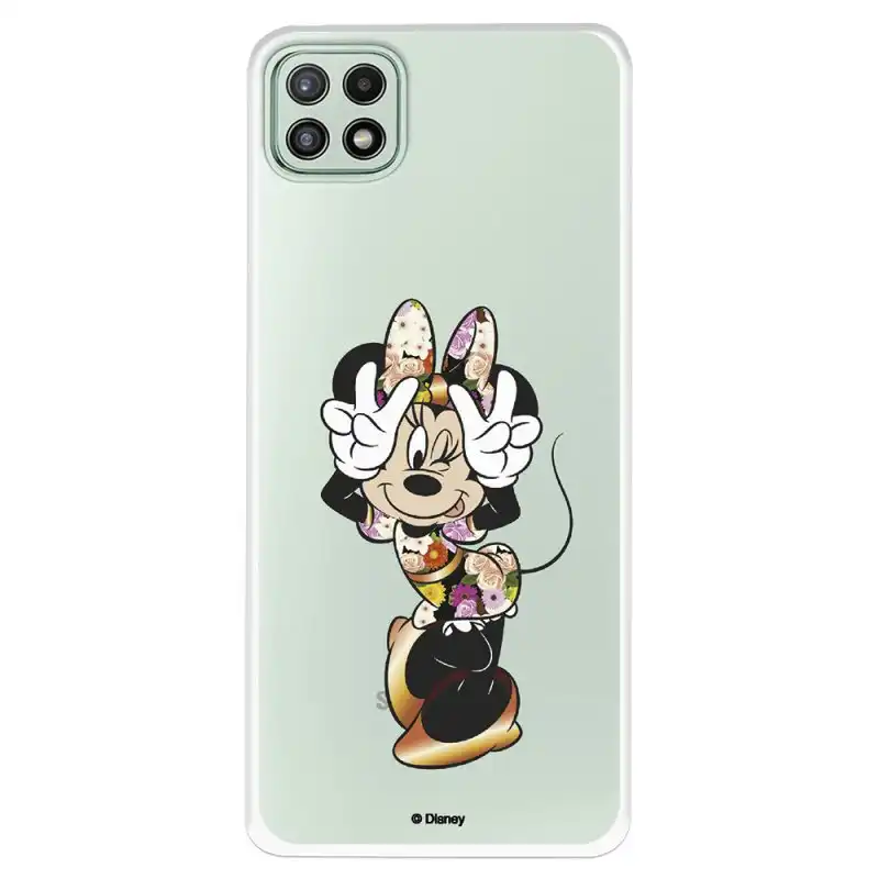 Funda Oficial de Disney Minnie Posando Clásicos Disney para Samsung Galaxy A22 5G