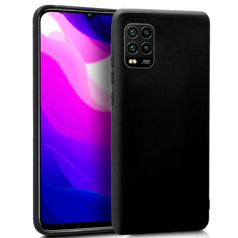 Cool Funda Silicona Negra para Xiaomi Mi 10 Lite