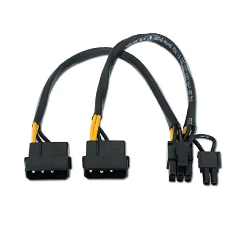Nanocable Cable de Alimentacion 2xMolex a PCIe 20cm Negro