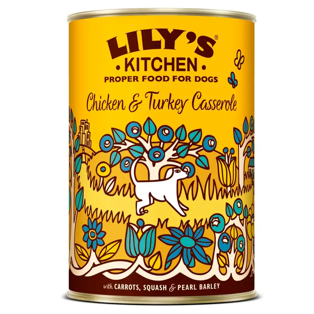 Cazuela de pollo y pavo Lily's Kitchen - 6 x 400 g