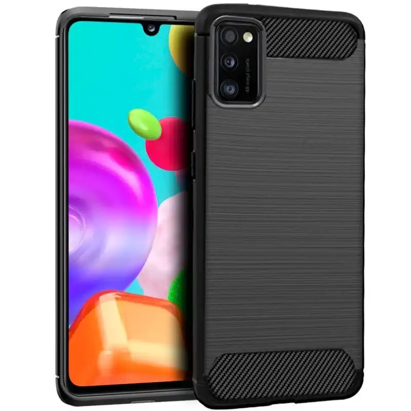 Cool Funda Carbón Negro para Samsung Galaxy A41