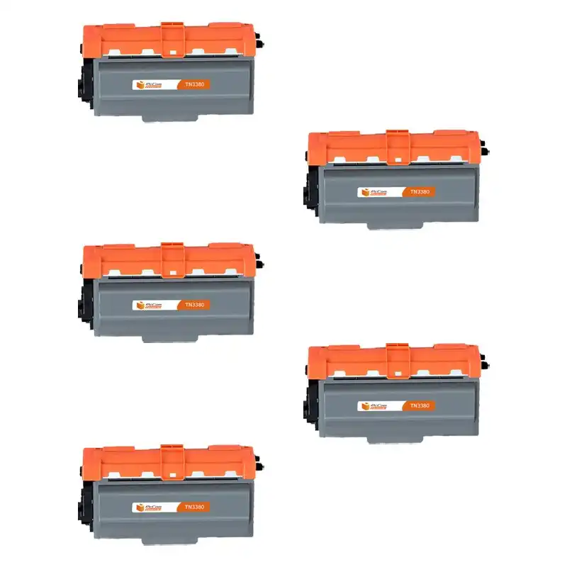 Pccom Essential Brother Tn3330/tn3380 Tóner Compatible Negro Pack 5