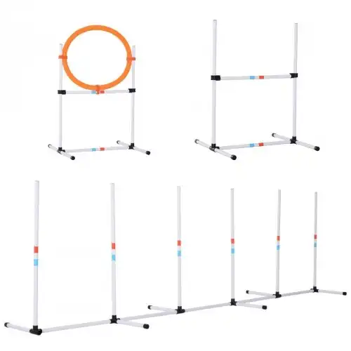 Set de entrenamiento para perros color Blanco/Naranja